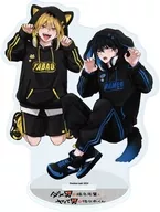 02. Shiina & Sasaki Animal Hoodie ver. (drawing illustration) Acrylic stand "Shiina senpai who is a bad guy and Sasaki kun who is a bad guy"