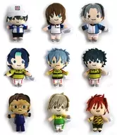 All 9 kinds set Junior High School Selected Members Plush toy mascot "Sega Lucky KUJI Shin Tennis-no Oji-sama" B Prize