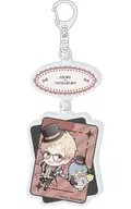 [New] 15. Asuke x tuxedo thumb (Mini Character illustration) connected acrylic key holder "B-Project ~ Ardent * Love Call ~ x Sanrio Character Collar's"
