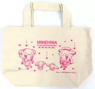 01. Pink (Mini Character illustration) lunch tote "Sanrio Character Connectors x Virtual YouTuber ヒメヒナ"