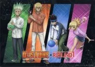 Ishigami Chizora, Asagiri Gen, Shishi Oji and Hyogetsu Original B4 plastic mat "Dr. STONE×ROUND1" collaboration pack bonus