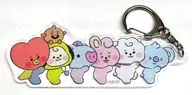 BIG acrylic key holder "『 BT21 Cafe 』 ~ A LITTLE FESTA ~"