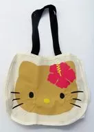 Hello Kitty Suntan Hello Kitty Large Face Shape Tote Bag "Sanrio Character Connector's" Sweet, August 2024 Extra edition Supplement