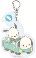 03. Acrylic Key Holder with Pochakko (Graph Art Illustration) Parts "Hatsudanbai"