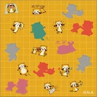 RAUSCAL(黃色)手帕毛巾C卡通RAUSCAL