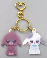 Tozan Daifuku & Tozan Satoru (Usagi) Twin Ring Keyring "Wanda Furu Puryua!"
