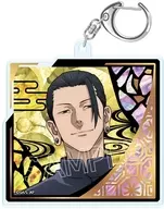 B.夏油傑 螺鈿風シリーズ 箔押しアクリルキーホルダー 「呪術廻戦」
