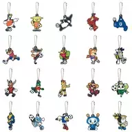 Set of 20 types "2025 J1 Club Mascot Rubber Charm"