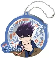 7. Utabibito neon sign style mirror acrylic key holder "Blue Lock"