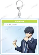 The Morning Routine ver. SNS style BIG acrylic key holder "Blue Rock" drawn by Kiyoichi Kiyo.