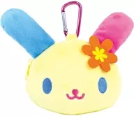 ウサハナ附铁环毛绒玩偶拉链吉祥物挂件