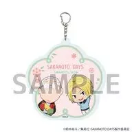 01. Taro Sakamoto & Asakura Shin Haru plain clothes ver. (drawing illustration) Decaacrylic key holder "SAKAMOTO DAYS"
