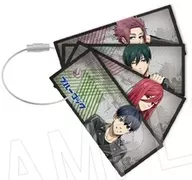[New] Kiyoshi & Sengiri & Rin & Sae (TypeA) word flash card key holder Punk ver. "Blue Lock"