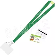 [New] White Ishikura Nosuke neck strap & ID card "Shin Tennis-no Oji-sama"