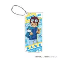 14. Motomiya Taifu & Buimon (Plush toy ver.) Slide-type accessory case with illustration "DIGIMON ADVENTURE 02"