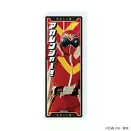 01. Akaranger (official illustration) Mini acrylic block "Himitsu Sentai Goranger"