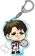 M-OF (Ushinoshima 若利) Minna mochocho Grand Strategy! The 7th Acrylic Key Holder "Haikyu!!!"