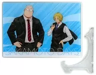 [Nuevo] 04. Tarō Sakamoto & Asakura Sin traje de estilo social ver. (Ilustración dibujada) Soporte de arte acrílico (tamaño A5) "SAKAMOTO DAYS"