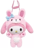 マイメロディ(ウサギ) バンザイシリーズ ぬいぐるみネックポーチ 「サンリオキャラクターズ」