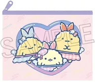 しっぽず(ピンク/ハート) ミニビニールポーチ 「すみっコぐらし」
