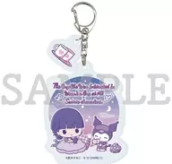 [Novo] 05. Koga Mitsuki x Kuromi B (Mini Character Illustrated) Acrylic Key Holder with Parts "A pessoa que me interessa não é um homem x Sanrio Character Oitavas"