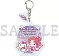 [新品]06.大泽绫×hello kitty B(Q版插图)附零件的亚克力挂件