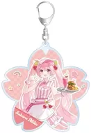 [新品] 初音ミク/桜ミク 描き下ろし アメリカンダイナーver. Art by ふーみ BIGアクリルキーホルダー 「VOCALOID 初音ミク」