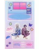 [新品] 05.集合デザイン(コラボイラスト) プレミアム アクリルジオラマプレート 「ブルーロック×サンリオキャラクターズ」
