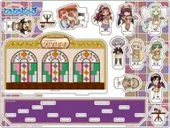 04.整列デザインB(レトロ喫茶ver.) レトロアートイラスト アクリルジオラマ 「マーメイドメロディーぴちぴちピッチ」