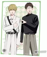 山崎聡＆香取康介 はなげのまい先生 描き下ろし プリントシール風ver. A6アクリルパネル 「高良くんと天城くん＆兄貴の友達」