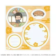 [新品] 04.近藤勲×おさるのもんきち(コラボイラスト) アクリルスタンドプレート 「銀魂×サンリオキャラクターズ」