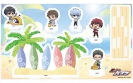 [新品] 06.誠凛 アロハver. ミニキャライラスト プレミアム アクリルジオラマプレート 「黒子のバスケ」