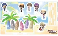 [新品] 08.桐皇学園＆陽泉 アロハver. ミニキャライラスト プレミアム アクリルジオラマプレート 「黒子のバスケ」
