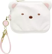 しろくま ぬいぐるみリール付パスケース 「すみっコぐらし」