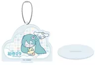 [新品] 11.(コラボイラスト) アクリルスタンドキーホルダー 「初音ミク×シナモロール」
