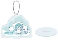 [新品] 13.(コラボイラスト) アクリルスタンドキーホルダー 「初音ミク×シナモロール」