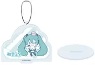 [新品] 16.(コラボイラスト) アクリルスタンドキーホルダー 「初音ミク×シナモロール」