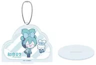[新品] 19.(コラボイラスト) アクリルスタンドキーホルダー 「初音ミク×シナモロール」