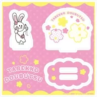 06.うさぎちゃん(描き起こしイラスト) アクリルスタンドプレート 「たべっ子どうぶつ THE MOVIE」