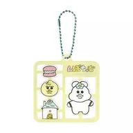 イエロー プラスチックモデル風キーホルダー 「んぽちゃむ」