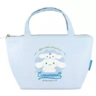 シナモロール(バッジロゴ) 保冷帆布ランチバッグ 「サンリオキャラクターズ」