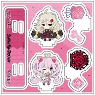 61.対バンver.ロージア＆アイレーン(ミニキャライラスト) アクリルスタンドプレート 「SHOW BY ROCK!!」