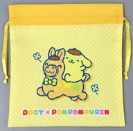 RODY×ポムポムプリン 巾着 M 「RODY×サンリオキャラクターズ」