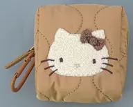 ハローキティ ナチュラルキルティング カラビナ付きミニポーチ 「サンリオキャラクターズ」