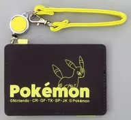 ブラッキー カラーロゴシリーズ リール付きパスケース 「ポケットモンスター」