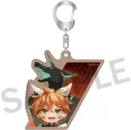 5.リトルジョニー＆ビッグジョニー 木製キーホルダー 「TO BE HERO X」