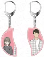 春川まゆ＆佐藤周平 ペアキーホルダー モノトーン ver. 「3組の幼なじみ」
