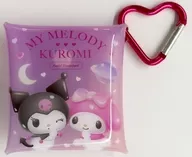 マイメロディ＆クロミ パープル ハートカラビナクリアマルチケースSS パステルドリームランド 「サンリオキャラクターズ」