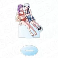 [新品] 早藤香沙音＆青山めぐる コミックキューン10周年記念 デカアクリルスタンド 「ケイヤクシマイ」