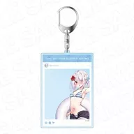 [新品] 二ノ瀬しずく コミックキューン10周年記念 SNS風アクリルキーホルダー 「わたしのために脱ぎなさいっ!」